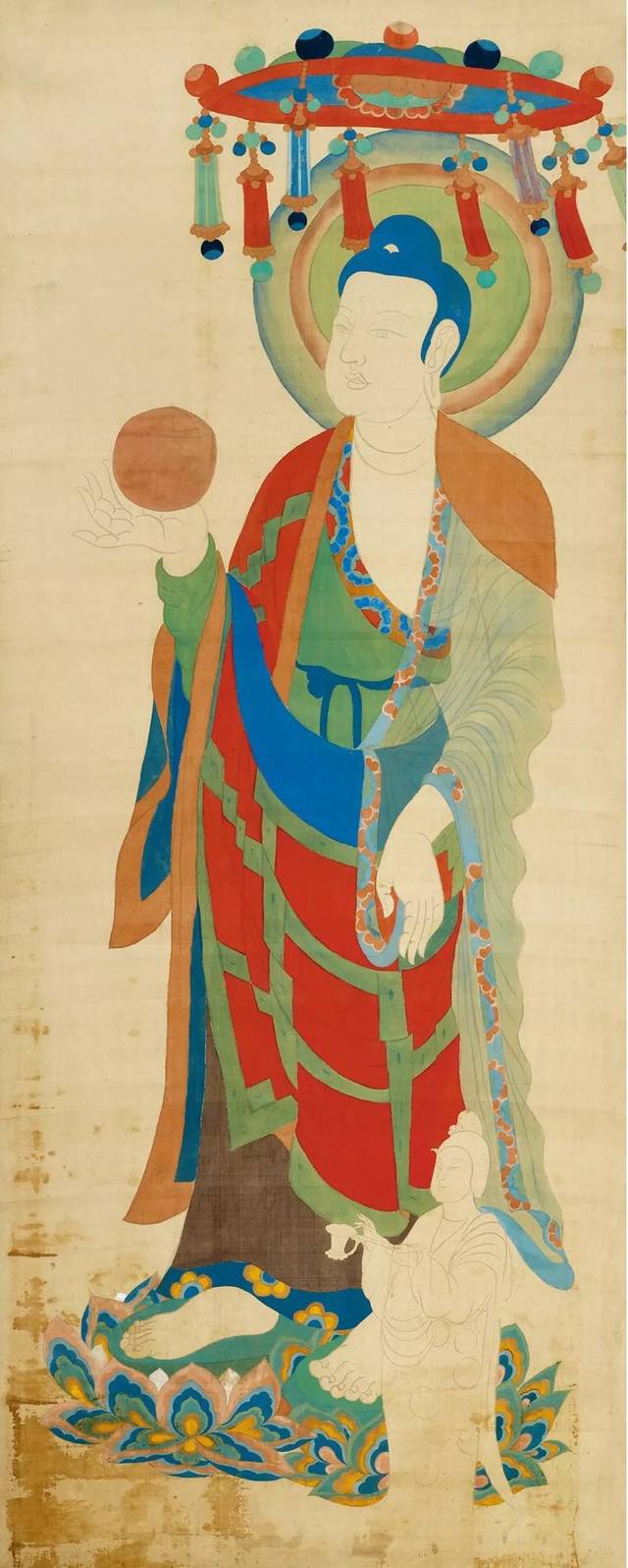 张大千临摹敦煌壁画艺术精品赏析