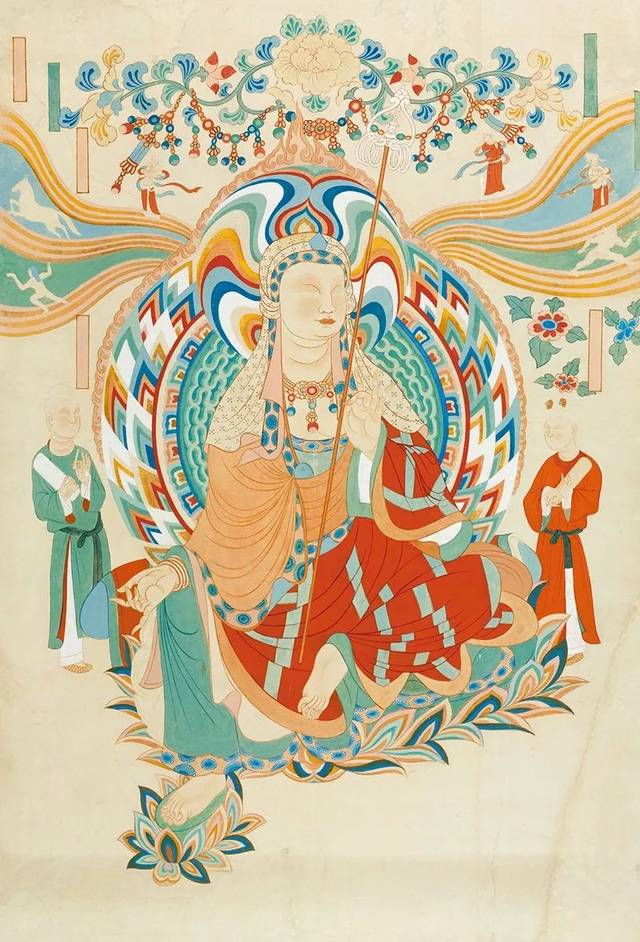 张大千临摹敦煌壁画艺术精品赏析