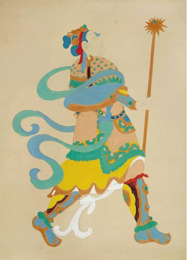 张大千临摹敦煌壁画艺术精品赏析