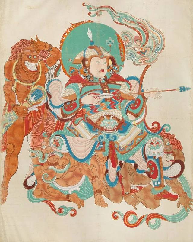 张大千临摹敦煌壁画艺术精品赏析