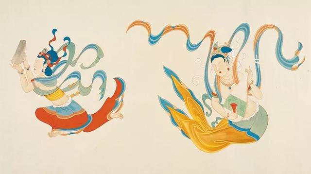 张大千临摹敦煌壁画艺术精品赏析