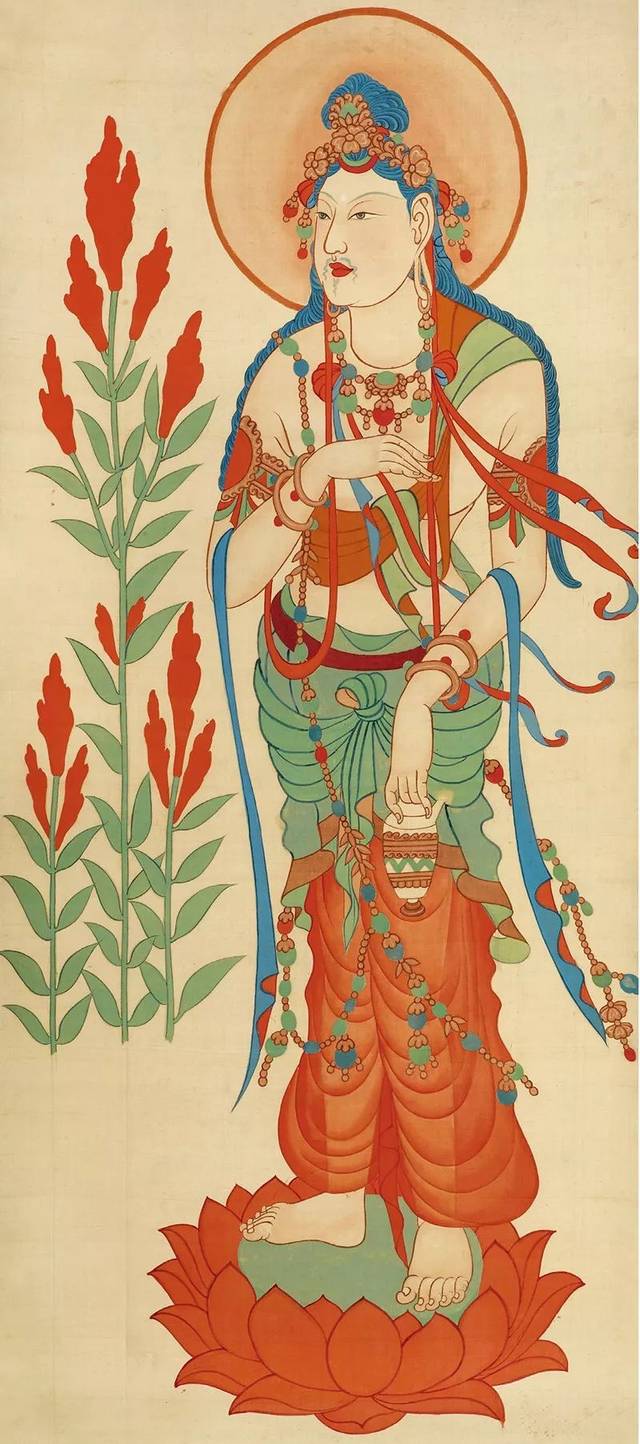 张大千临摹敦煌壁画艺术精品赏析