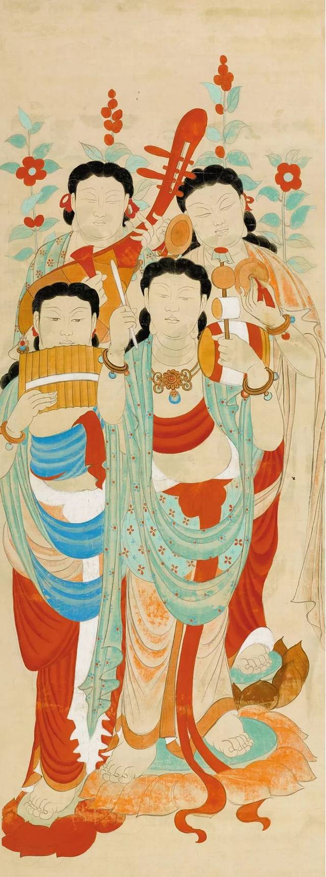 张大千临摹敦煌壁画艺术精品赏析