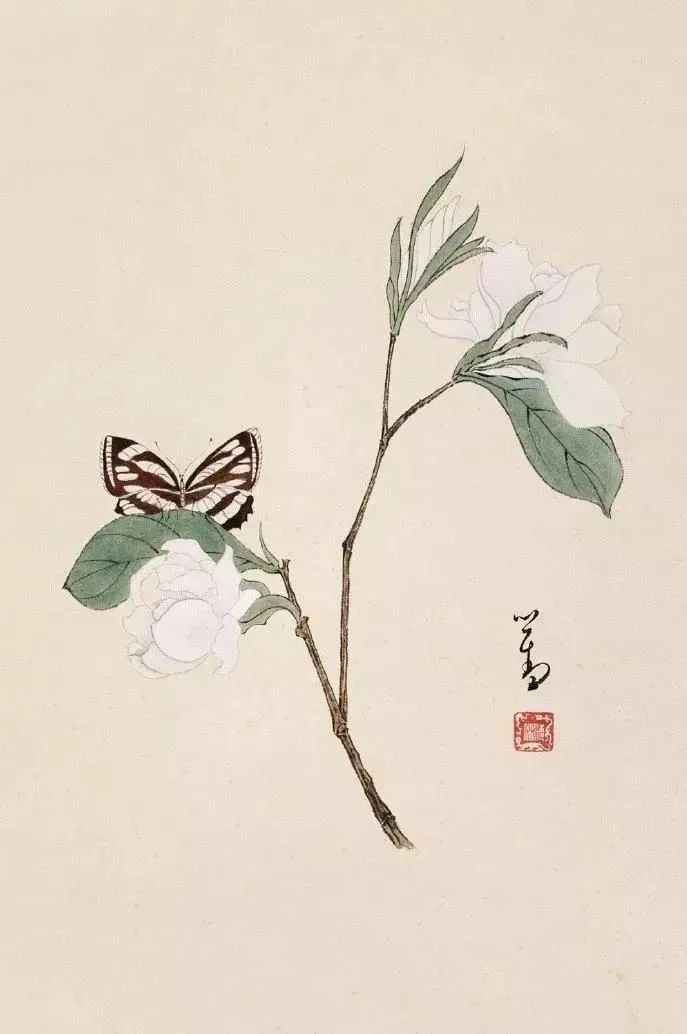 溥儒，轻描淡写，笔笔清气若兰