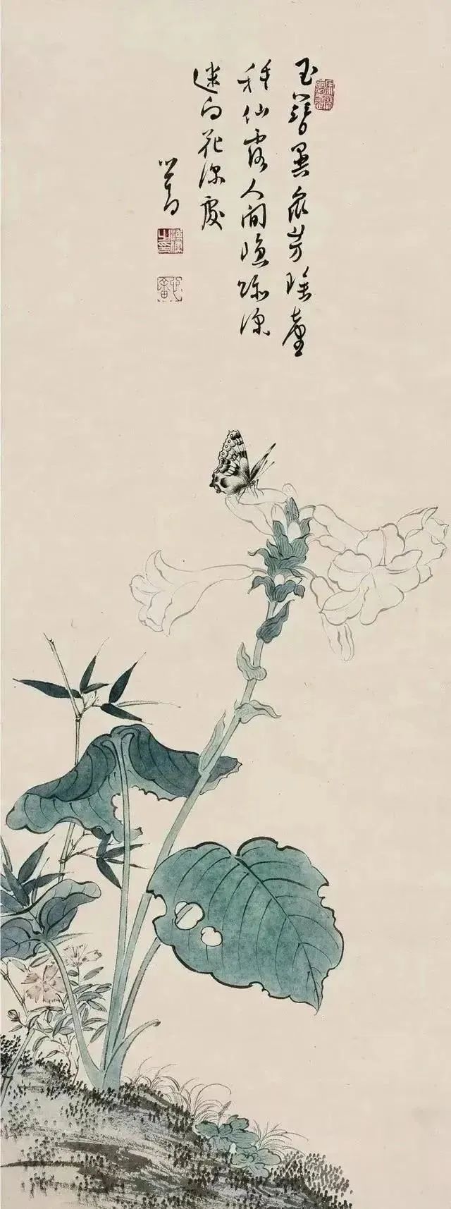 溥儒，轻描淡写，笔笔清气若兰