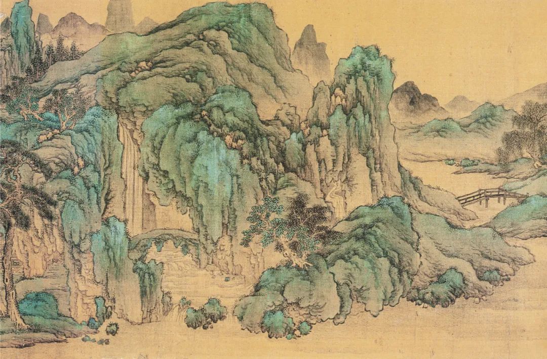 明 仇英《辋川十景图》高清，精微细丽，穷工极艳