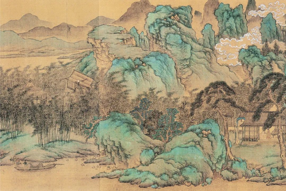 明 仇英《辋川十景图》高清，精微细丽，穷工极艳