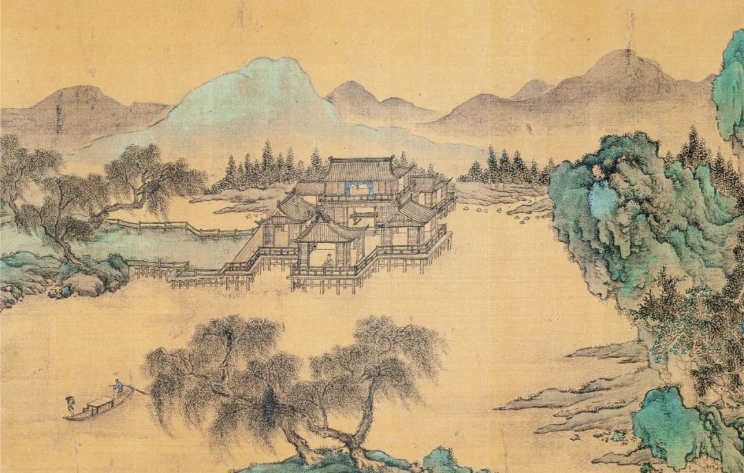 明 仇英《辋川十景图》高清，精微细丽，穷工极艳