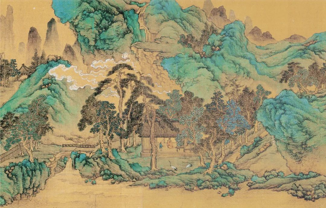 明 仇英《辋川十景图》高清，精微细丽，穷工极艳