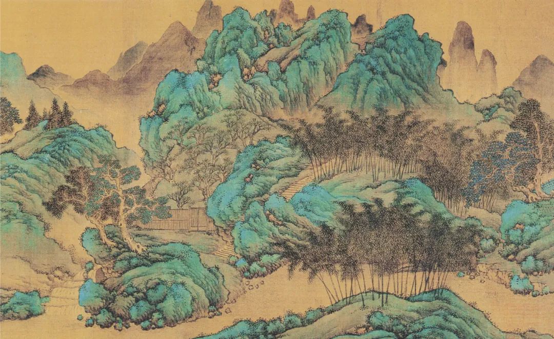 明 仇英《辋川十景图》高清，精微细丽，穷工极艳