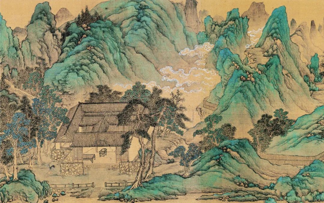 明 仇英《辋川十景图》高清，精微细丽，穷工极艳