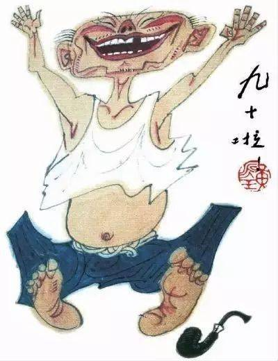 黄永玉的蓝兔子邮票挨骂了，你看过他画的猪狗鸡吗？