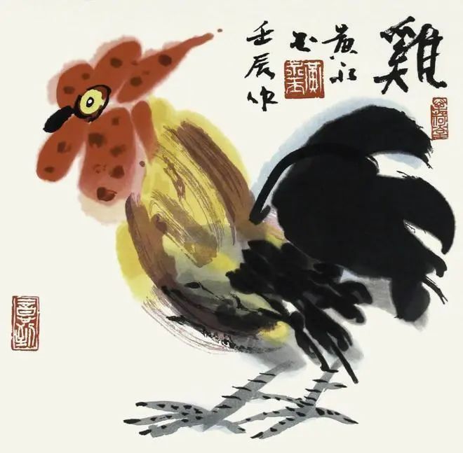 黄永玉的蓝兔子邮票挨骂了，你看过他画的猪狗鸡吗？