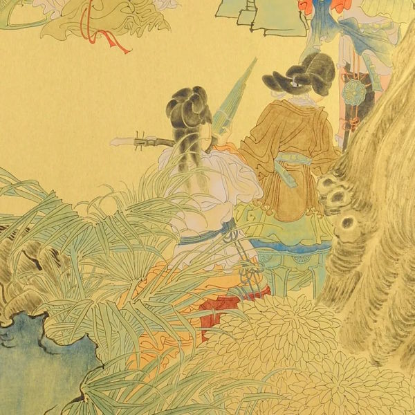 666 朵云轩藏:任伯年《群仙祝寿》