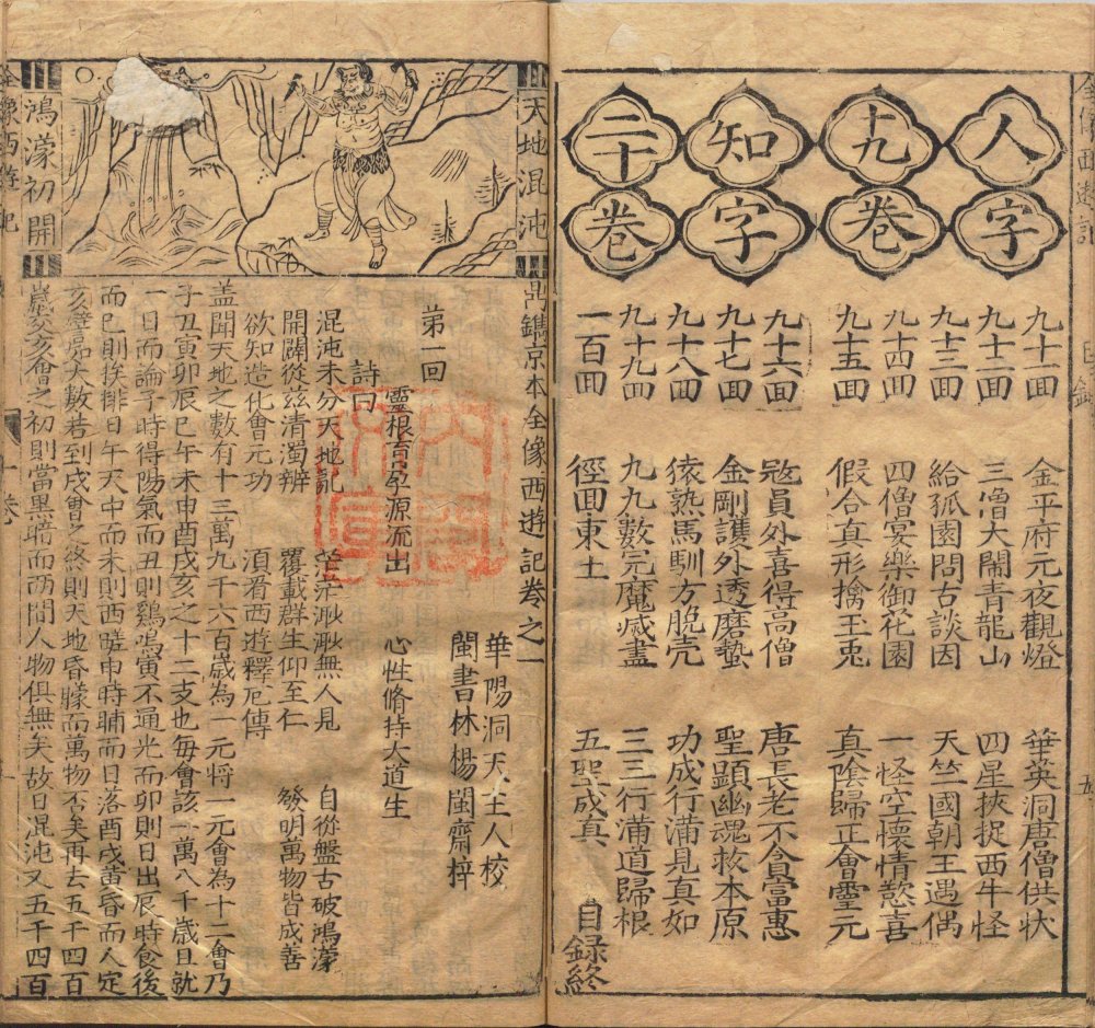 明 华阳洞天主人《鼎镌京本全像西游记》二十卷 一百回 明代杨闽斋刊本