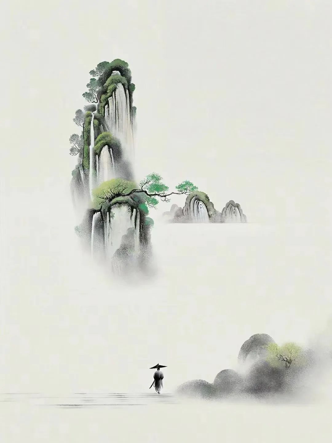 AI绘画 禅境,真美!