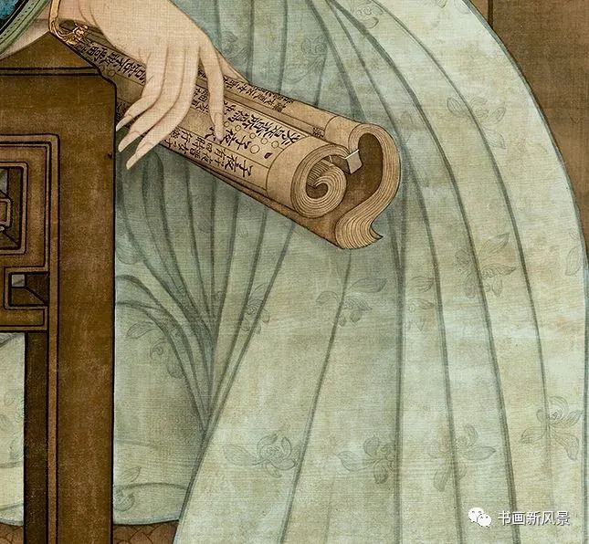 这幅春闺图，线条太迷人了！