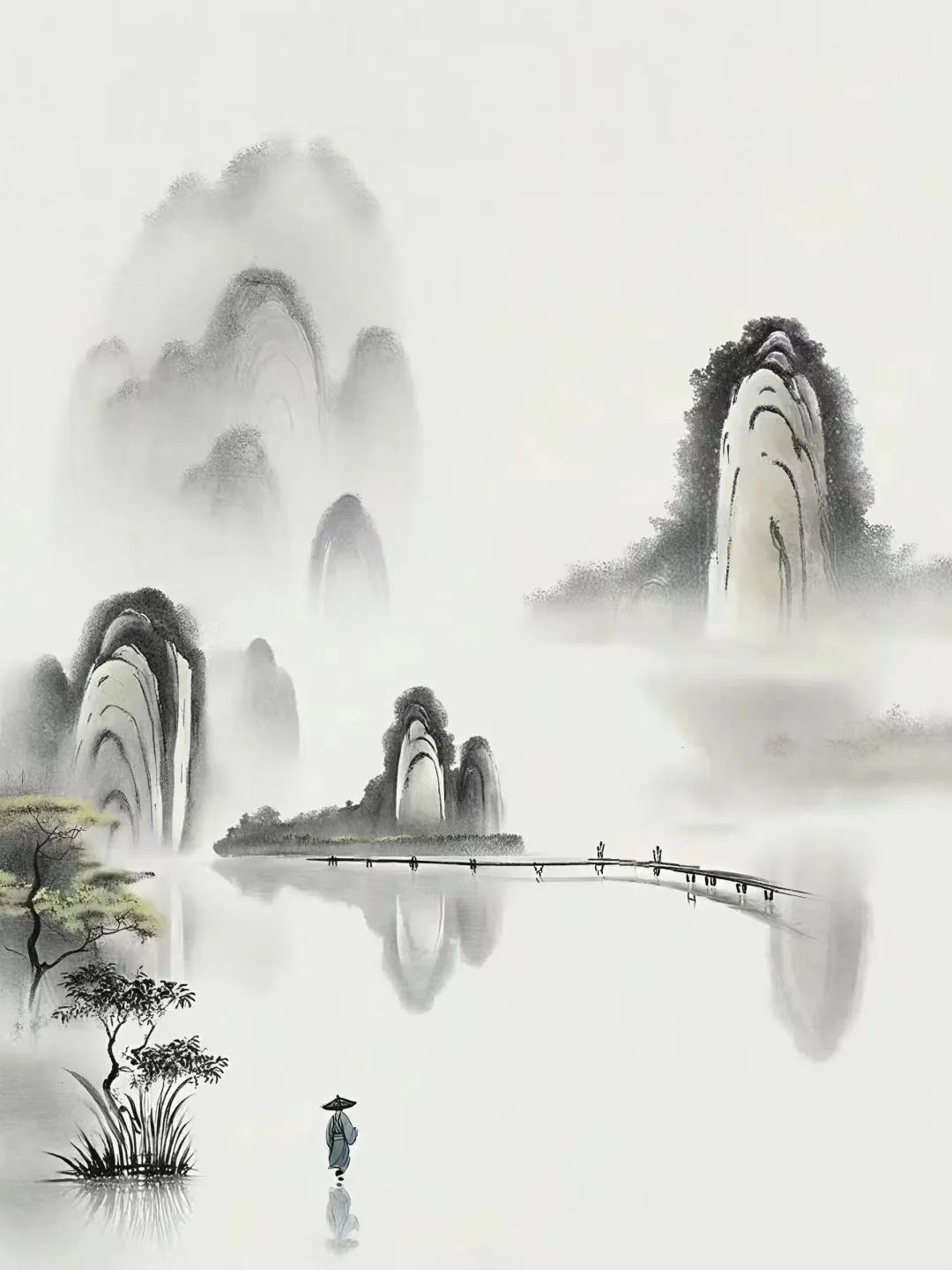 AI绘画 禅境,真美!