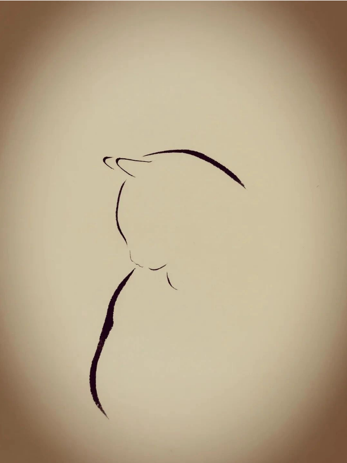 一组极简小画,寥寥几笔,妙得其神~