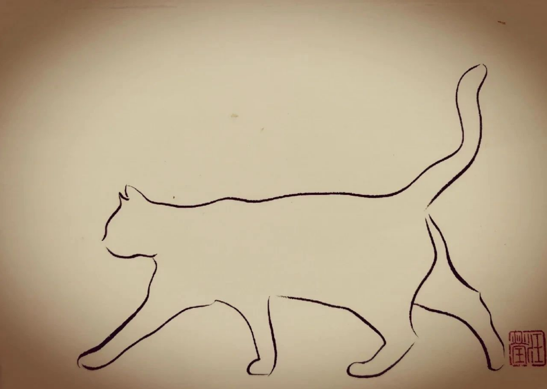 一组极简小画,寥寥几笔,妙得其神~