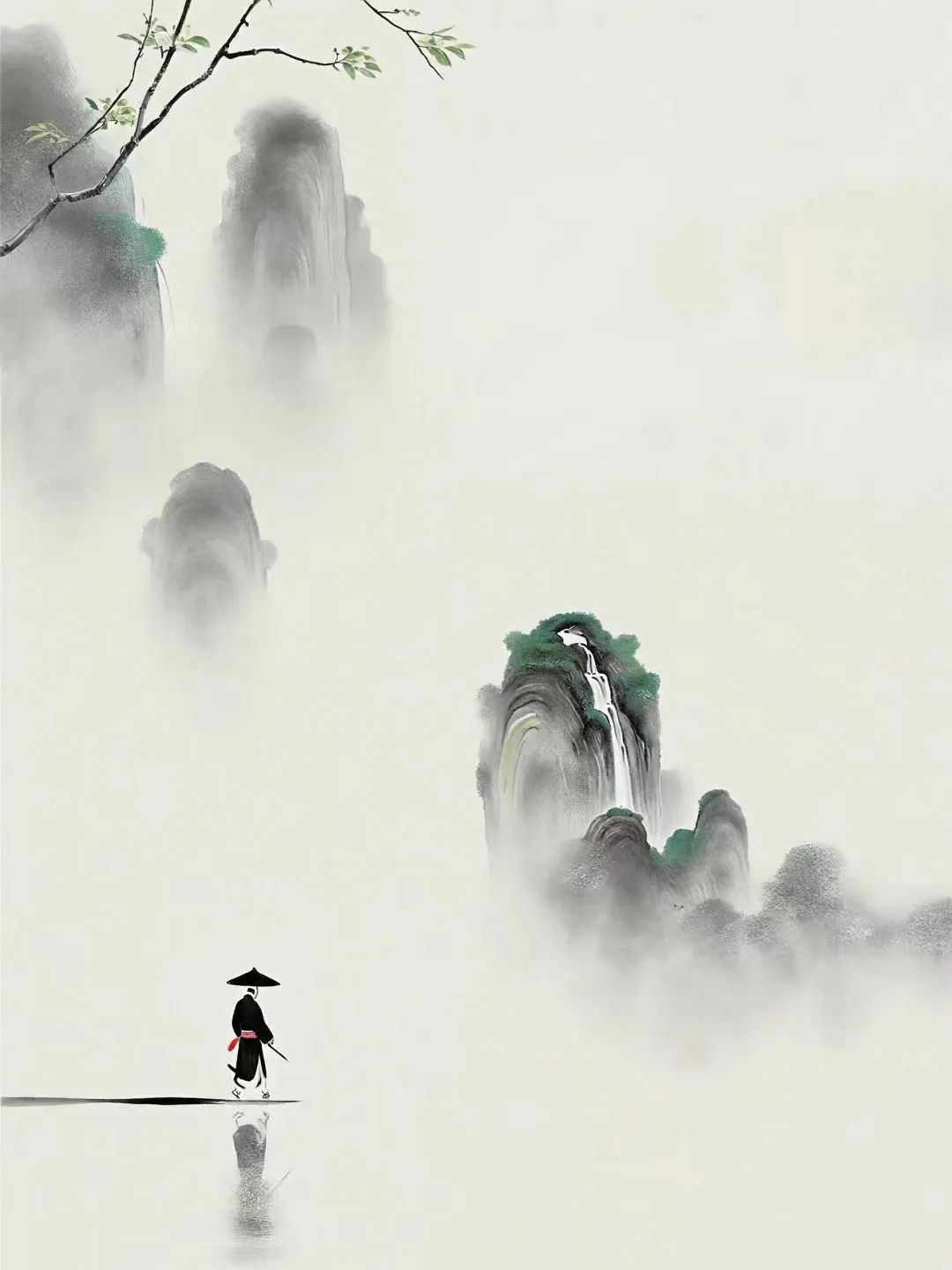 AI绘画 禅境,真美!