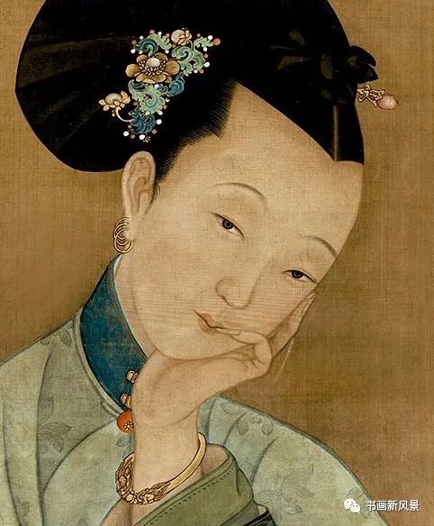 这幅春闺图，线条太迷人了！