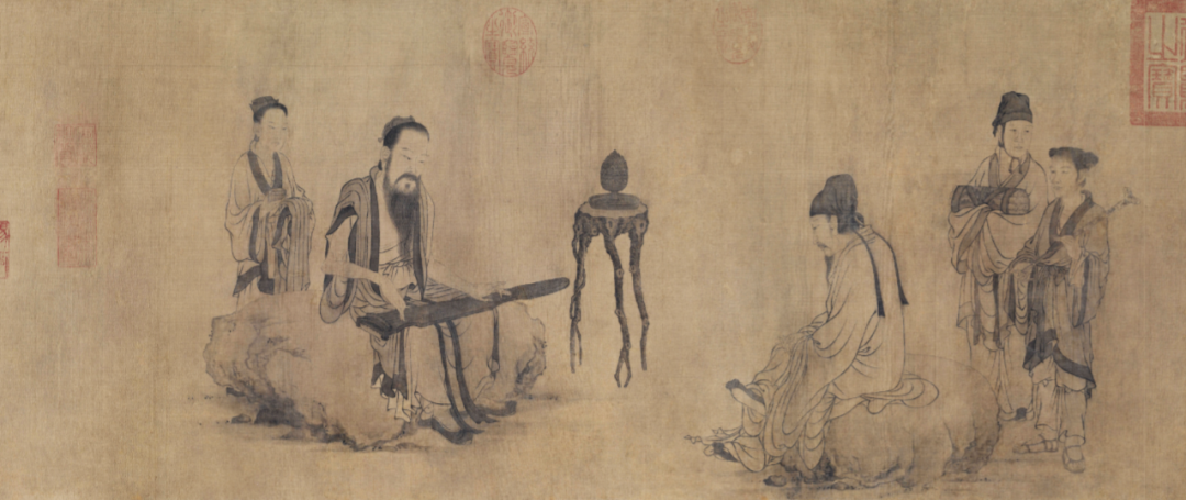 承图讲堂|古画赏析之《伯牙鼓琴图》