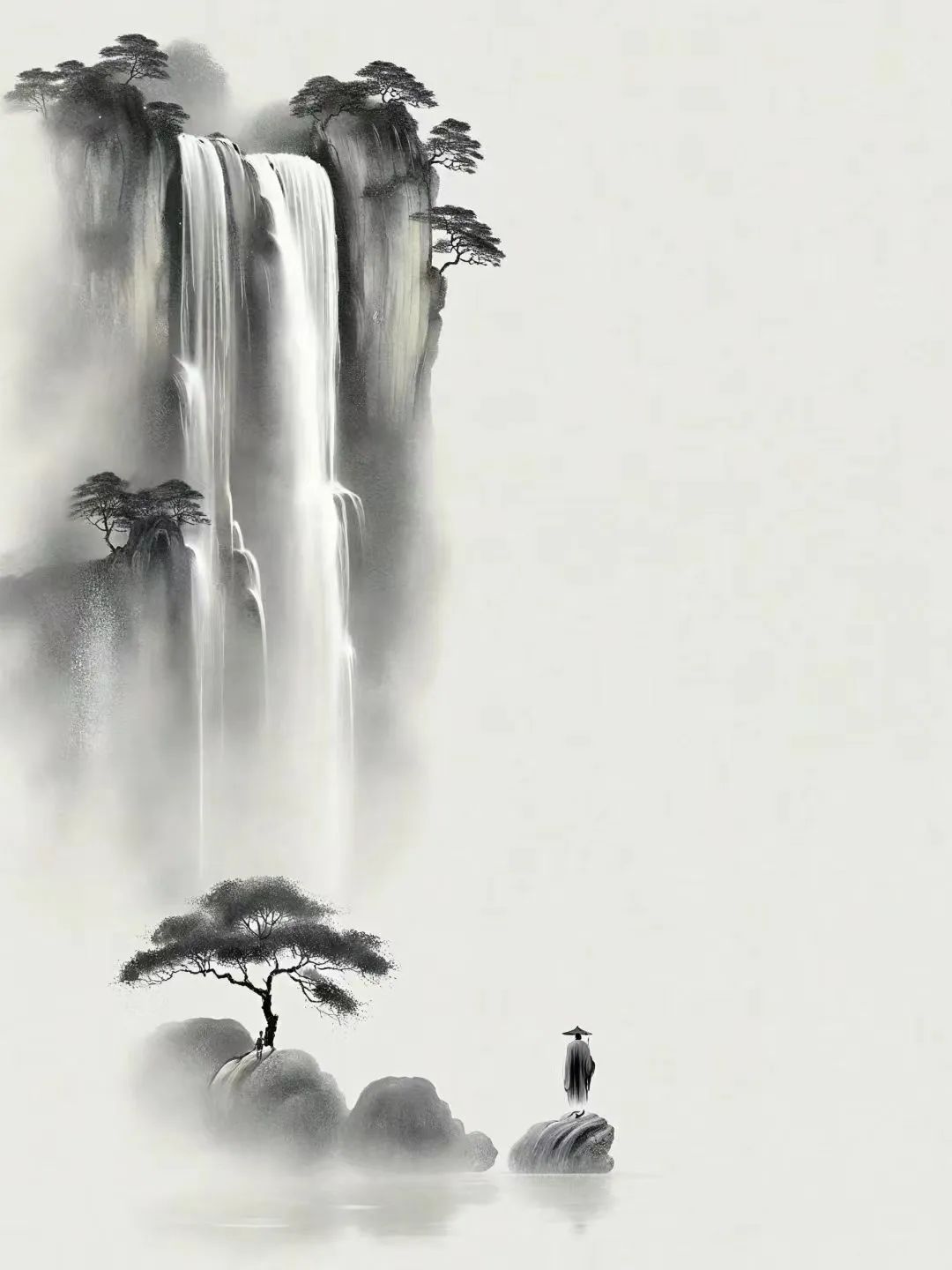 AI绘画 禅境,真美!