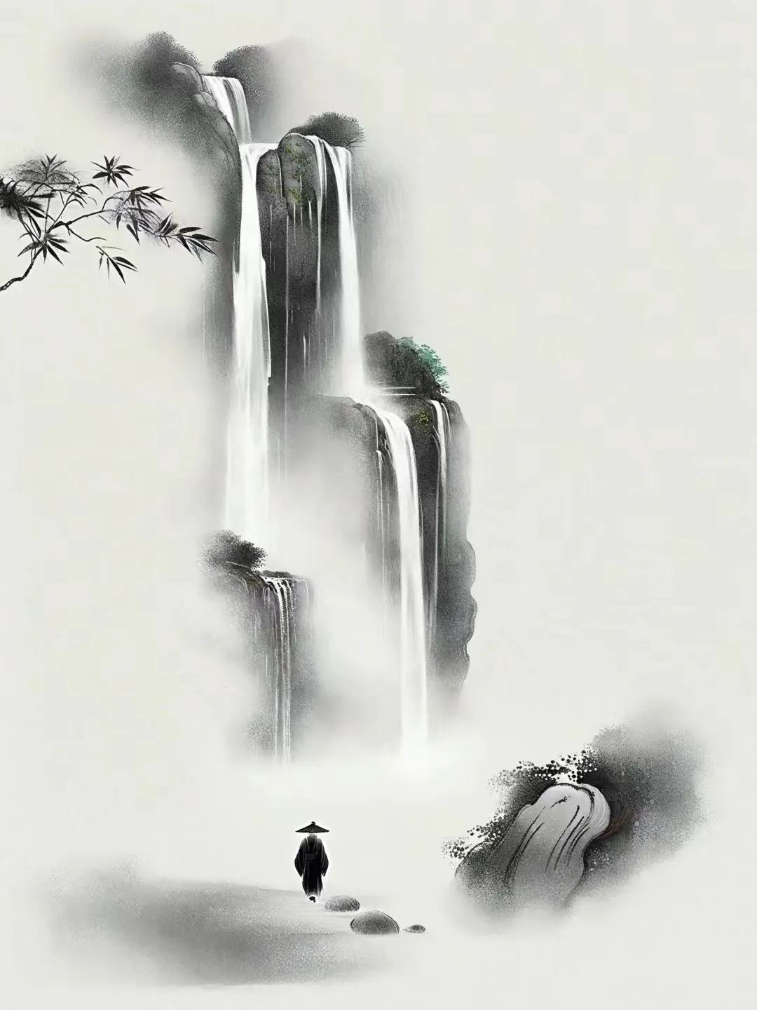 AI绘画 禅境,真美!