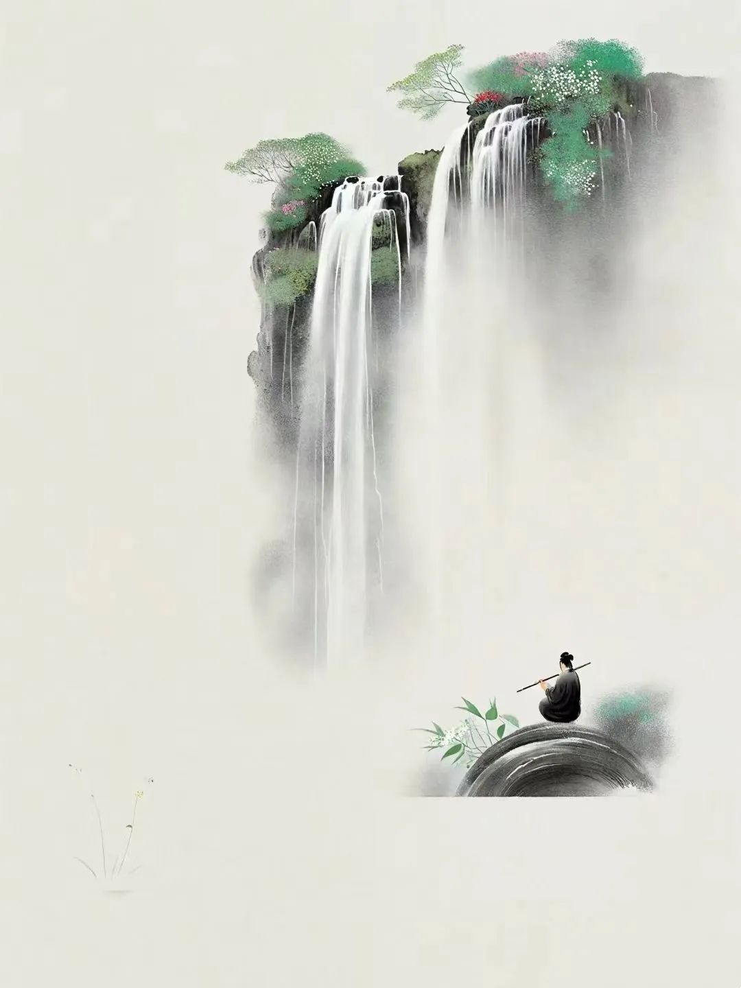 AI绘画 禅境,真美!