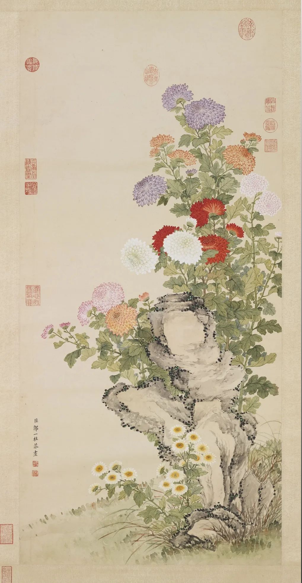 不是花中偏爱菊 此花开尽更无花