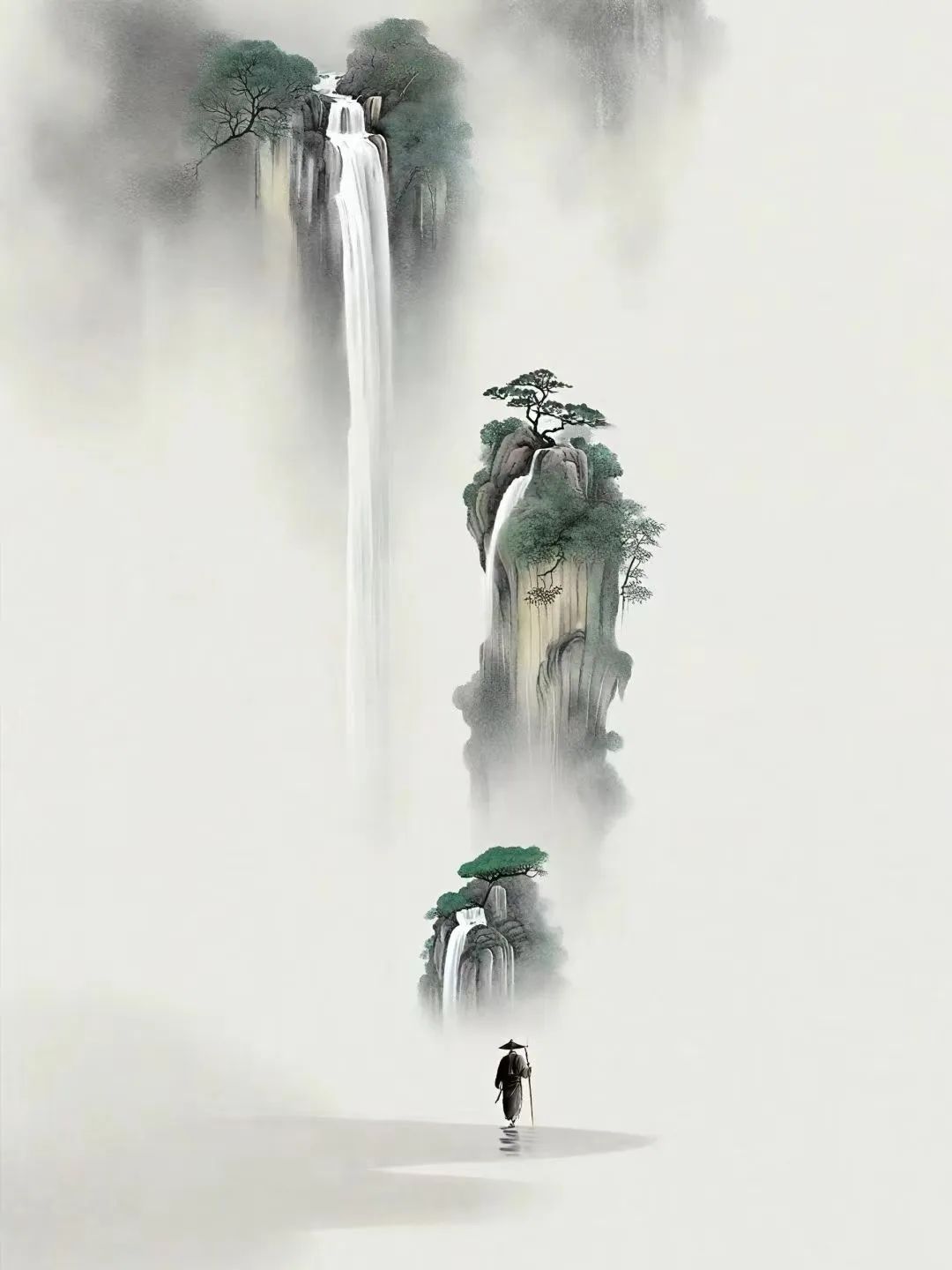 AI绘画 禅境,真美!