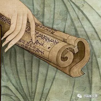 这幅春闺图，线条太迷人了！