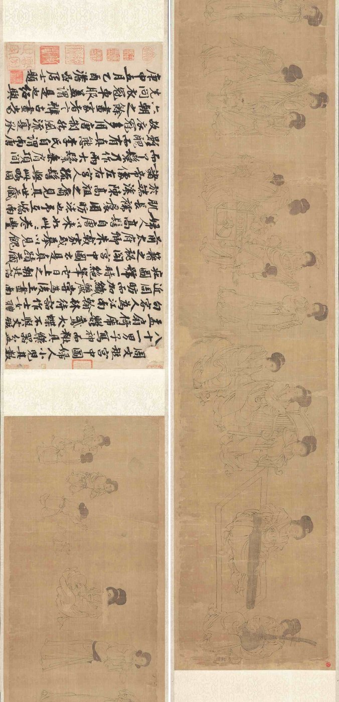 南宋 佚名 宋摹周文矩宫中图 绢本