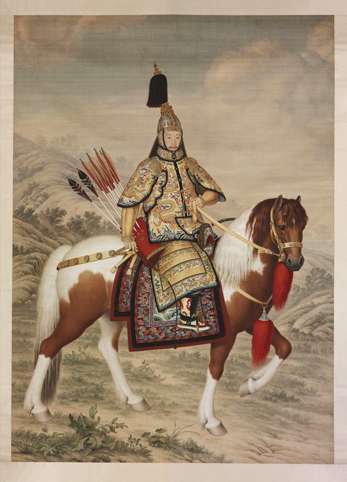 清朝 郎世宁 乾隆大阅图轴 高清大图下载