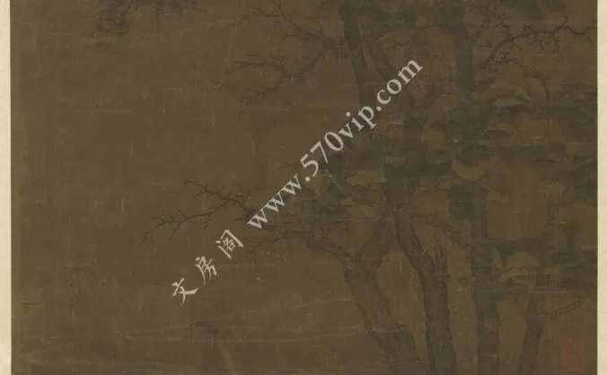 唐 韓幹猿馬軸 故畫000009