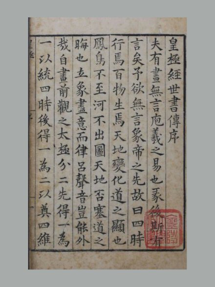 宋 邵雍 撰《皇极经世书传》八卷 明嘉靖三十三年黄佐刊本