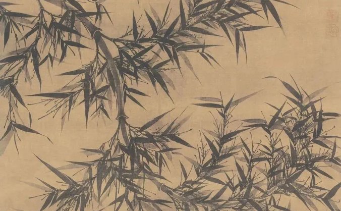 北宋·文同画墨竹,胸有成竹浓淡间,挥洒自如气不凡,《墨竹图轴》欣赏