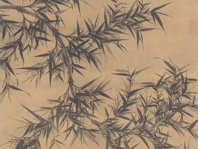 北宋·文同画墨竹,胸有成竹浓淡间,挥洒自如气不凡,《墨竹图轴》欣赏